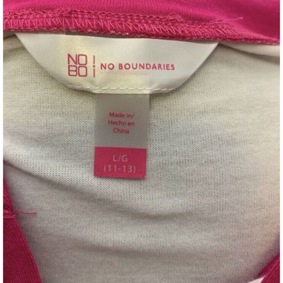No Boundaries Summer Vibes TShirt Top Size L Colorblock Spellout Short Sleeve - Picture 6 of 7